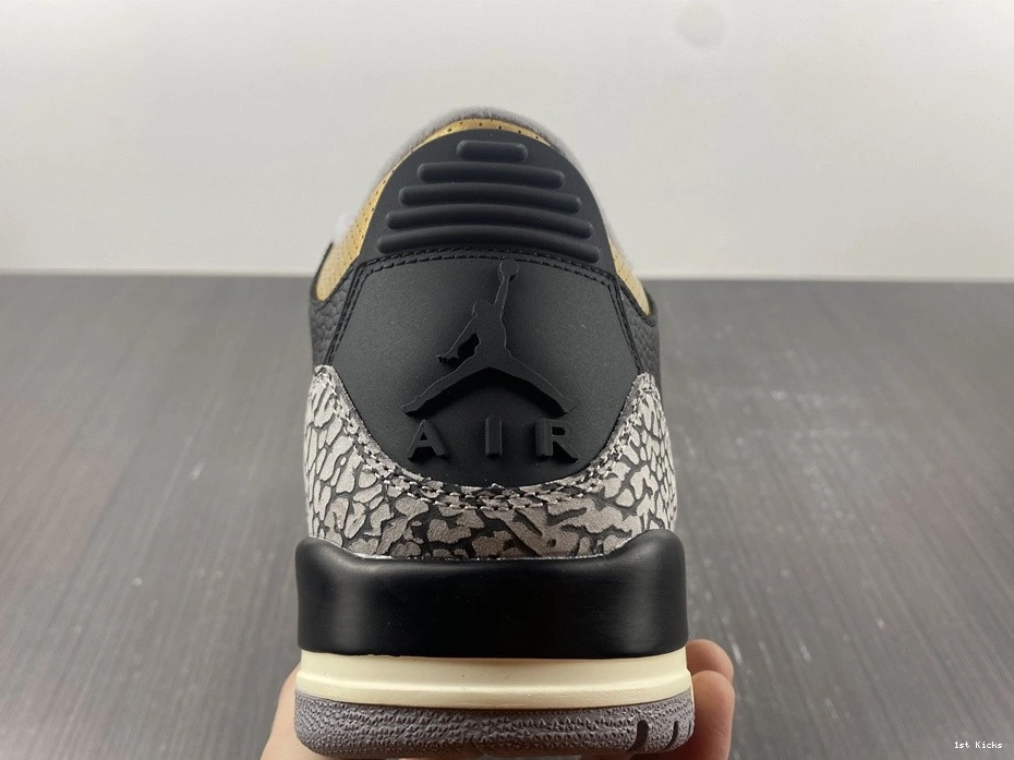 WMNS Jordan Gold 3 Air CK9246-067 Black 1004